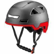 HELM VITO E-CITY GLANS ZWART + ROOD (SPEED PEDELEC)